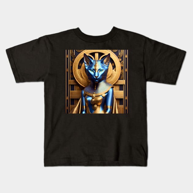 Royal Bastet Kids T-Shirt by adorcharm